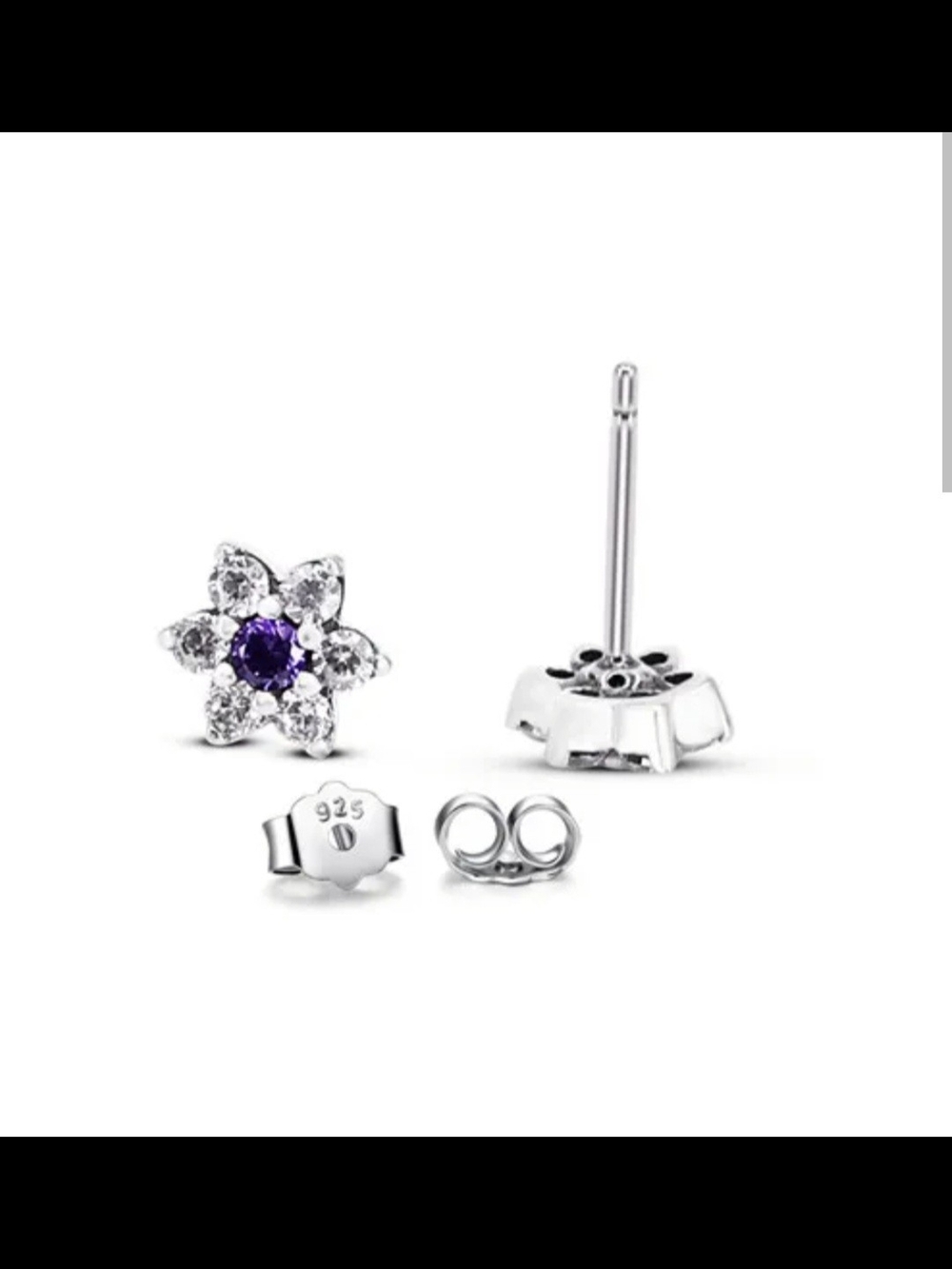 Pandora "Forget Me Not" Studs - Picture 2 of 3